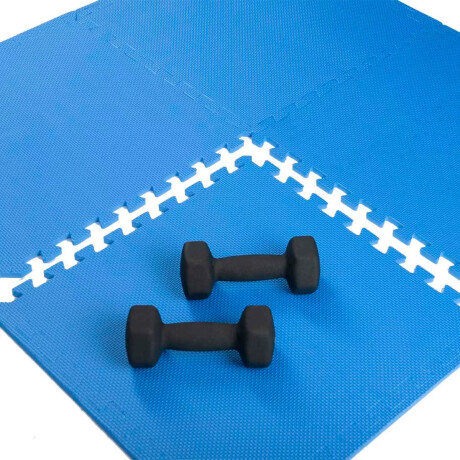 Piso Goma Eva Tatami Encastrable 1x1mts X1cm Gimnasio Azul