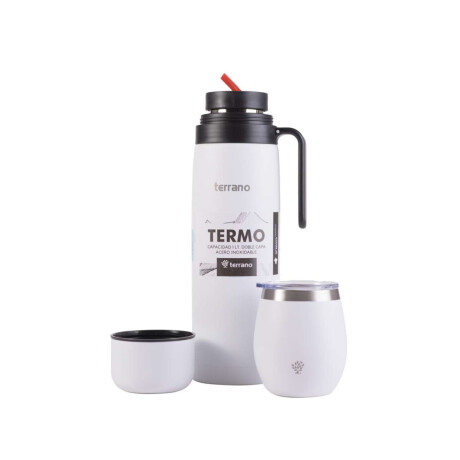 Kit Termo Manija Rigida + Mate Con Tapa Blanco
