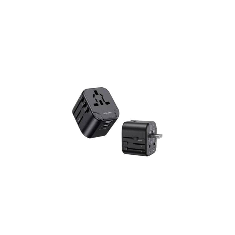 CARGADOR DE VIAJE T55 12W USAMS NEGRO