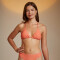 Top+bikini Twist Salmon