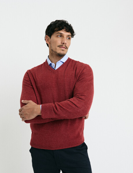 470985 SWEATER HARRINGTON LABEL Ladrillo