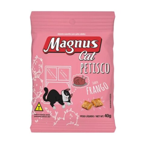 SNACK MAGNUS CAT PETISCO 40 GRAMOS SABOR POLLO
