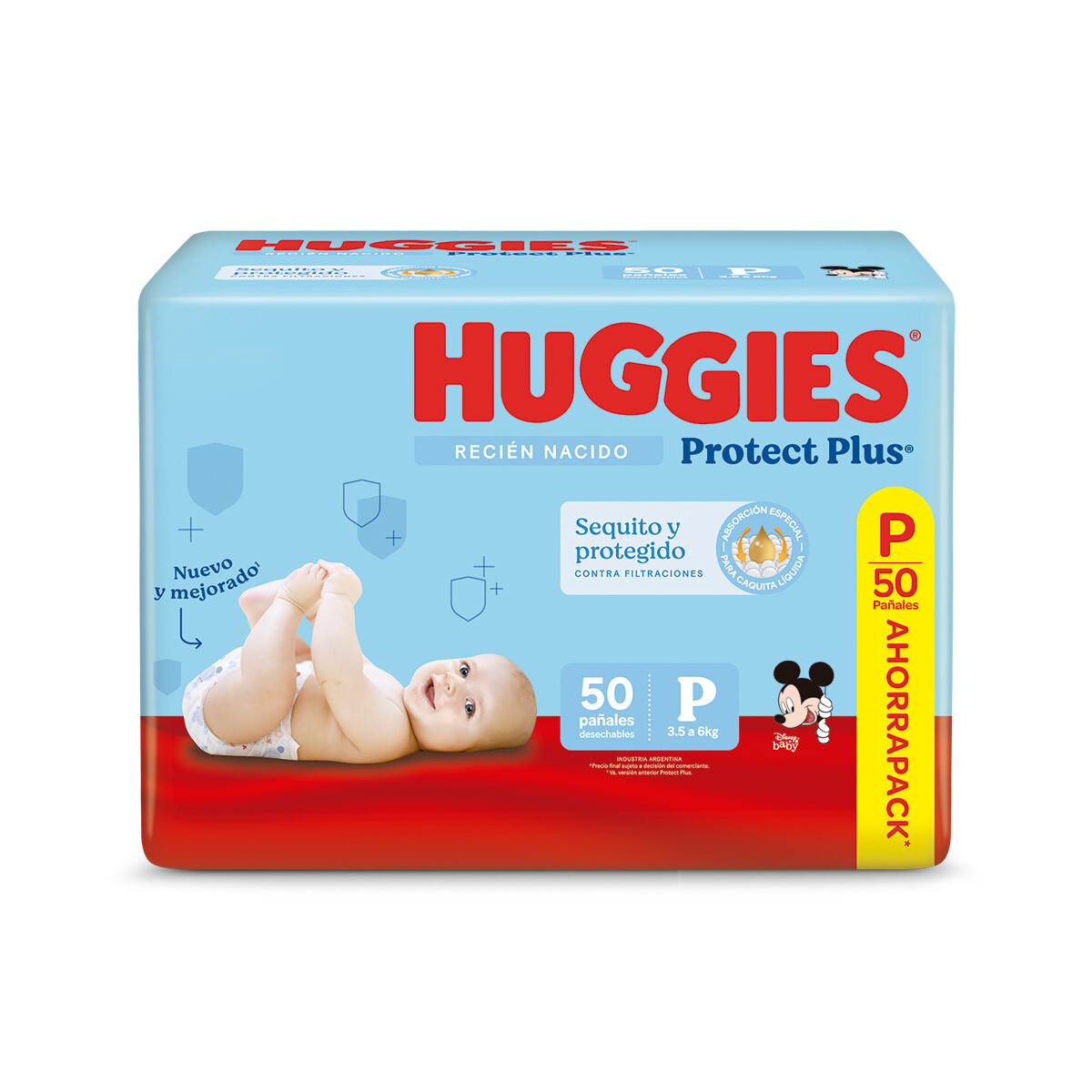 HUGGIES PROTECT PLUS PEQUEÑO AHORRO FN P 