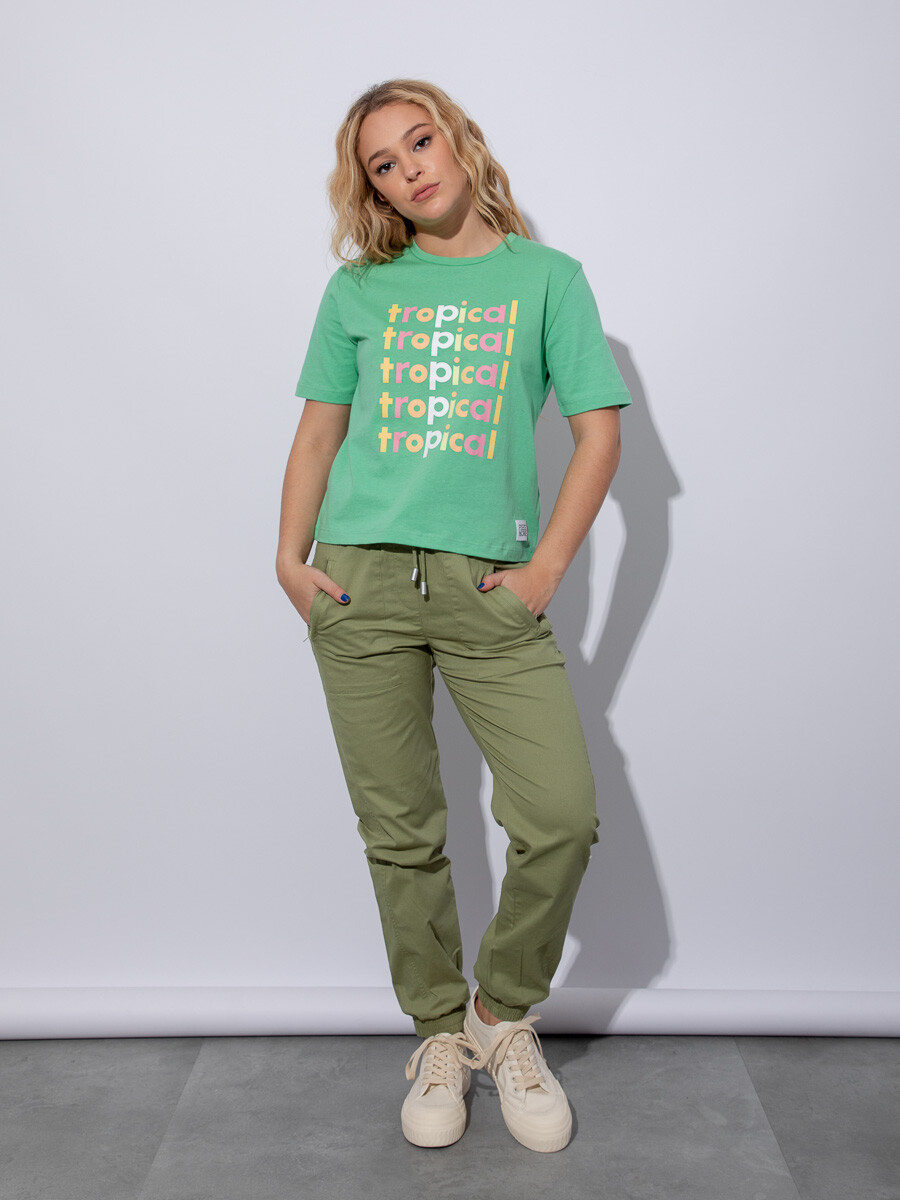 REMERA TROPI - Verde 