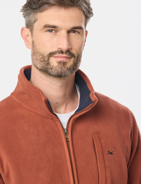 CAMPERA POLAR DE ABRIGO Terracota