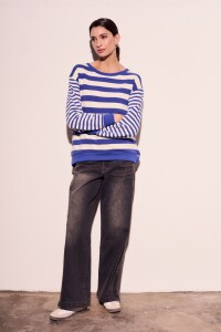 Sweater Rayado Multi Azul Francia