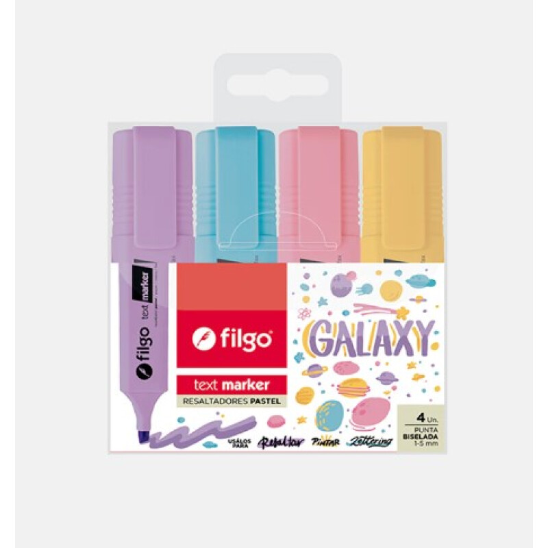 Filgo resaltador text marker - 4 galaxy Filgo Resaltador Text Marker - 4 Galaxy