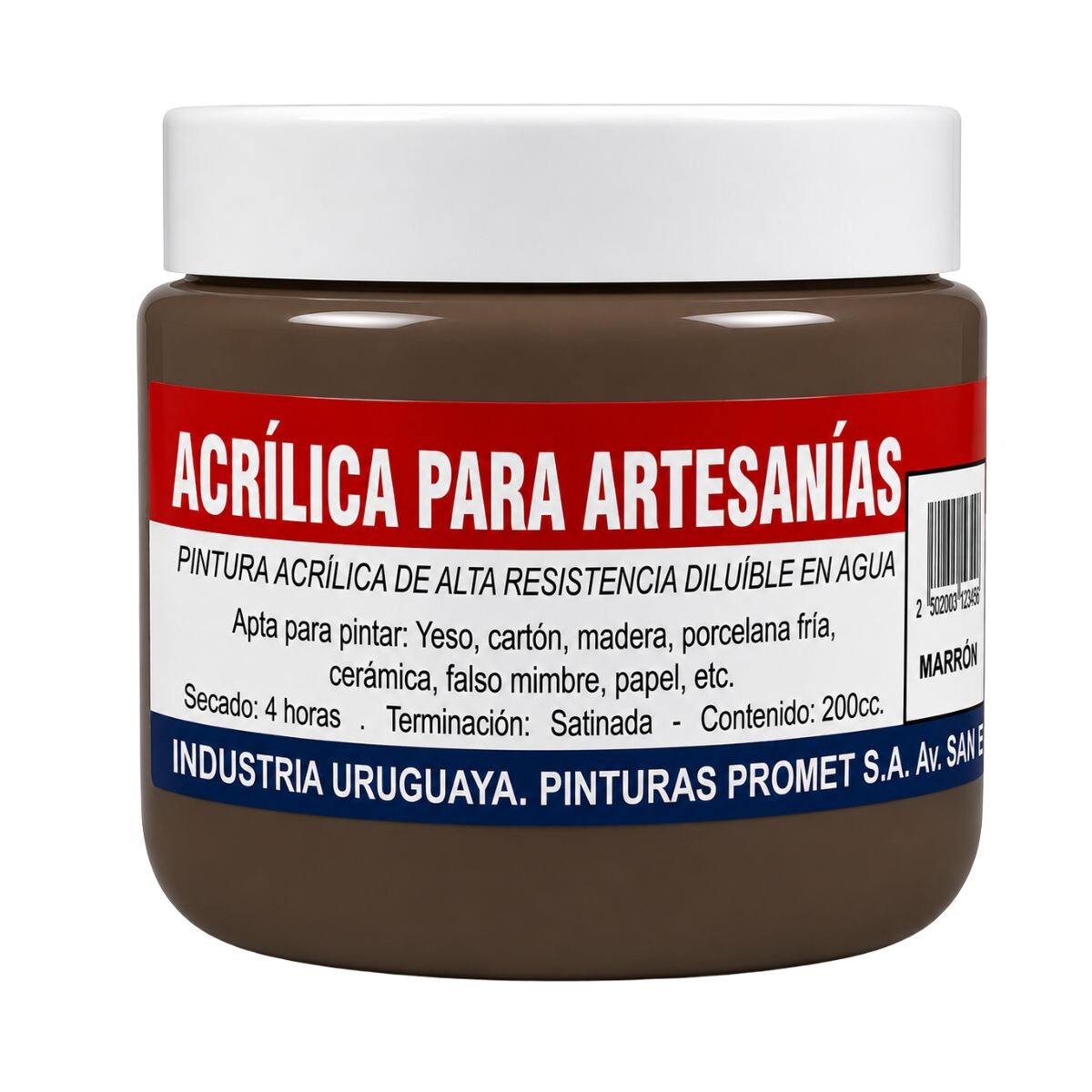 PINTURA ACRILICA ARTISTICA 200ML Marron