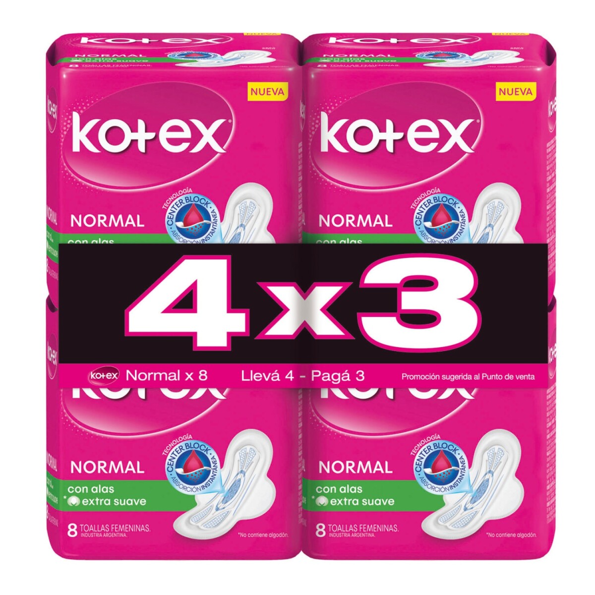 Kotex Toa Fem Normal 4X3 