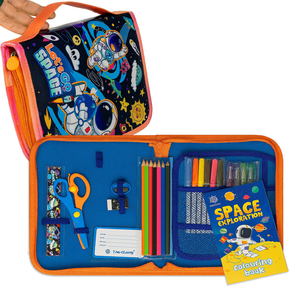 Cartuchera Infantil 36 Accesorios Astronauta Cartuchera Infantil 36 Accesorios Astronauta