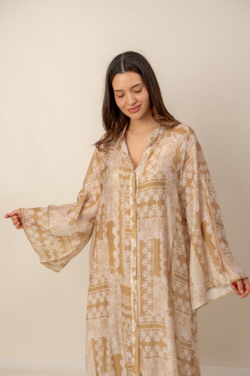 Vestido Estampa Natural