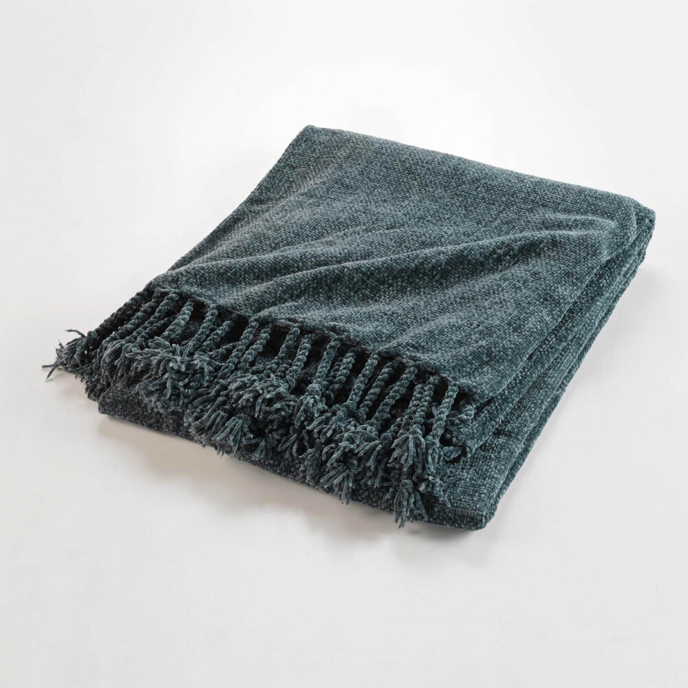 THROW GRIS CHENILLE CHENILLE