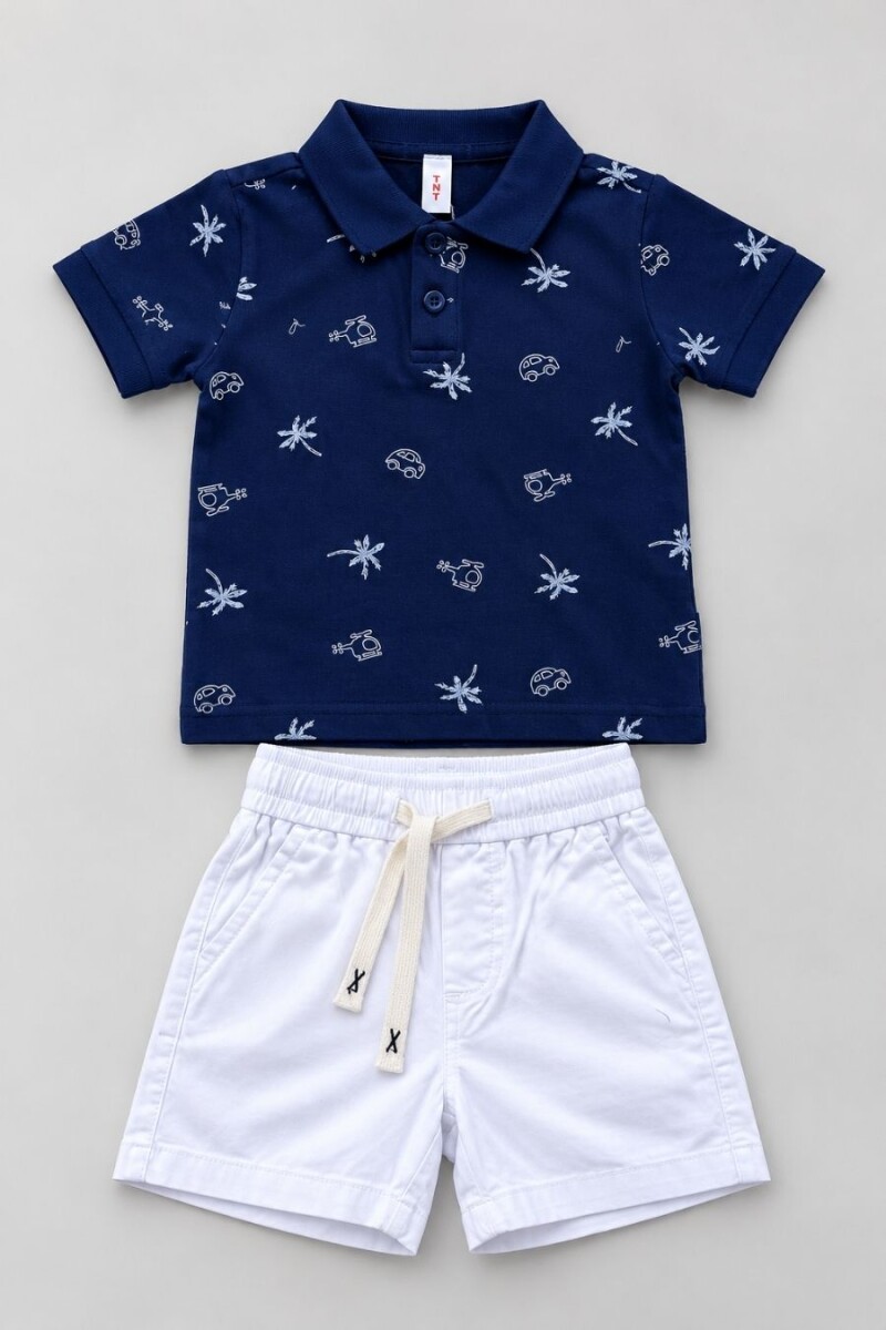 CONJUNTO COCOMIEL 8878 VARON - AZUL 