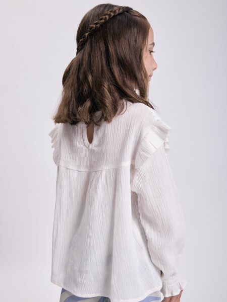 Blusa bordado Crudo