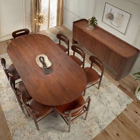 JUEGO DE COMEDOR MESA Y 8 SILLAS EN MADERA MACIZA JUEGO DE COMEDOR MESA Y 8 SILLAS EN MADERA MACIZA