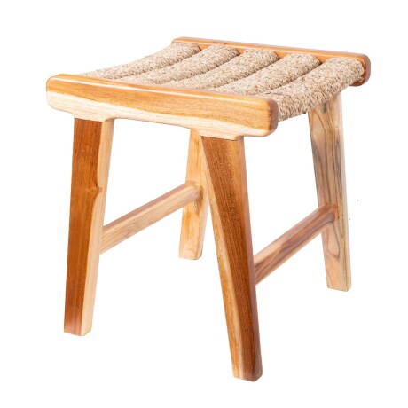 TABURETE SEAGRASS NATURAL/BEIGE MADERA 1
