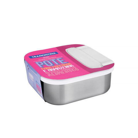 Recipiente acero inox modelo FREEZINOX, 193x193mm -TRAMONTINA TF0282