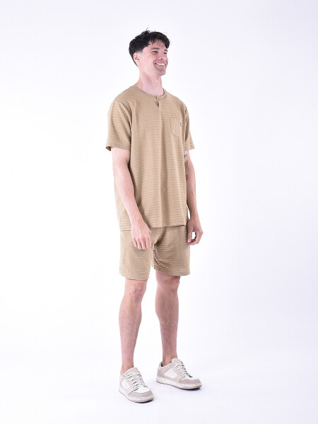REMERA LEBON BEIGE
