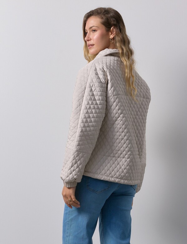 Campera Capitoneada BEIGE CLARO
