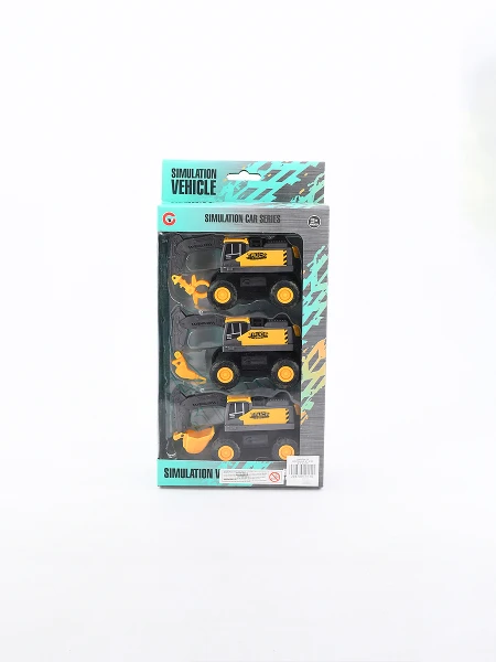 MAQUINA DE CONSTRUCCION SET x 3 AMARILLO