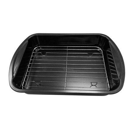 ASADERA CON REJILLA ACERO NEGRO CSPR40, NEGRO