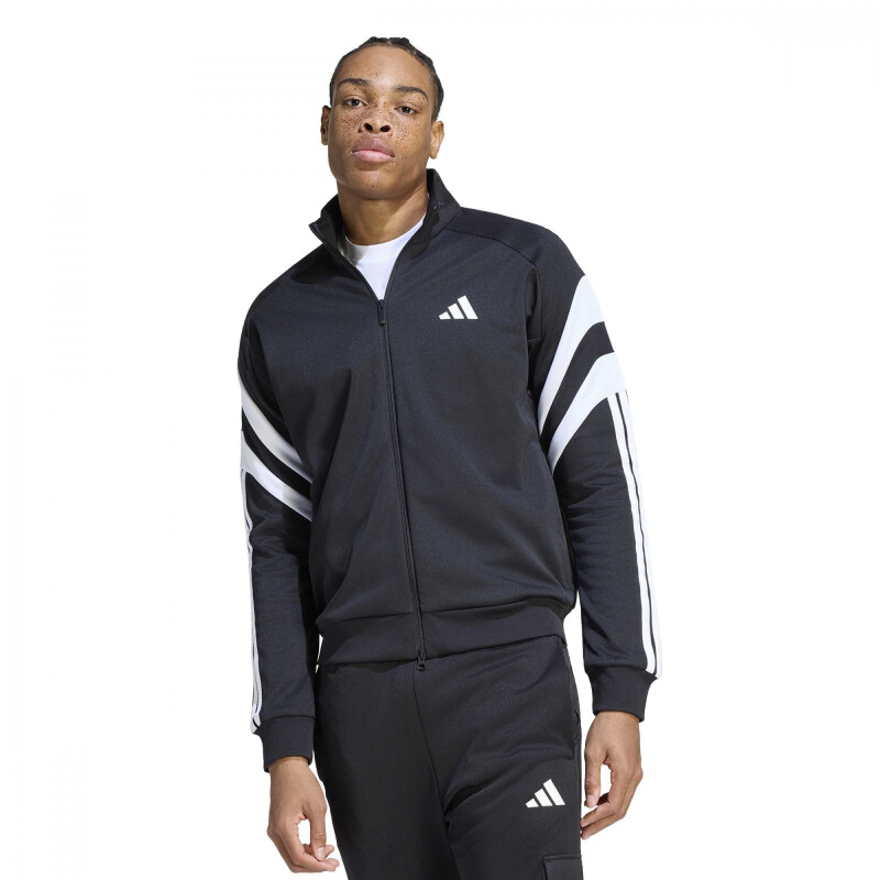 Campera Adidas TRACKSUIT JACKET Hombre KF4764 Negro-blanco