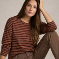 Imagen de Remerón Algodón Elastano Rayad0 - Camel