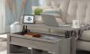 Mesa Ratona Articulada - Sauder - Linea Dakota Pass Gris