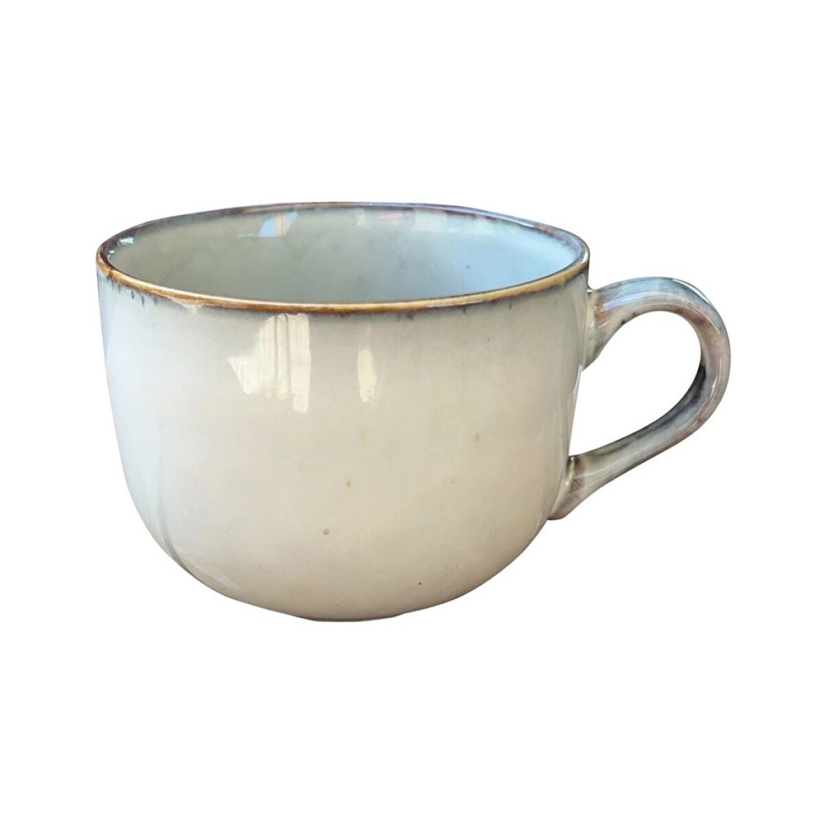 MUG CERAMICA 570ML GLAZE GRIS 