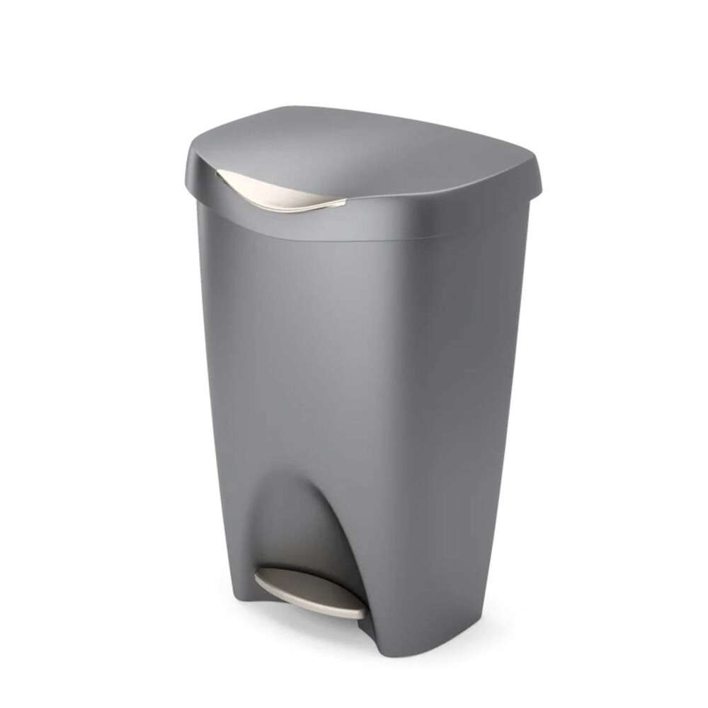 PAPELERA 50 L POLIPROPILENO GRIS 1022666