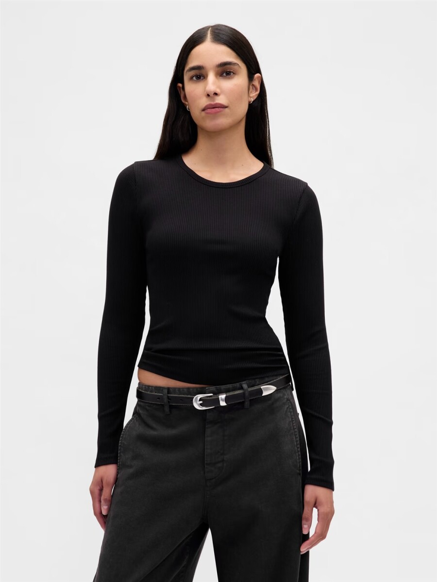 Remera Manga Larga Mujer - Black 