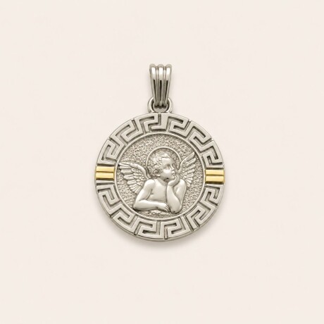 Medalla Angel - Plata y Oro Medalla Angel - Plata y Oro