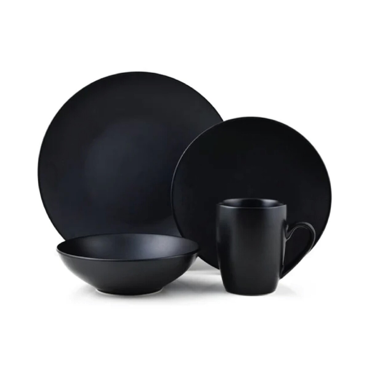 SET 16 PIEZAS STONEWARE D27-21-18/410ML MONO BLACK THOMSON 