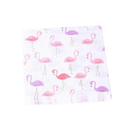 OUTLET Servilleta de papel flamencos 18 pcs 33*33cm Outlet Servilleta De Papel Flamencos 18 Pcs 33*33cm