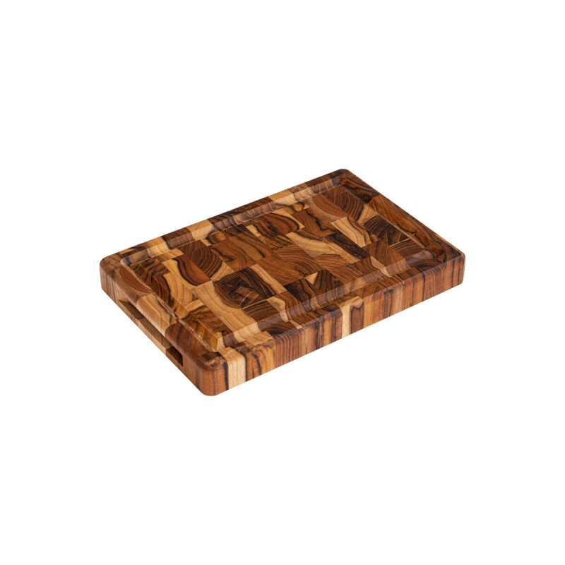 Tabla de Cortar y Servir de Madera de Teca Invertida 30 x 20 cm TABLA TECA INVERTIDA 30X20X3.2CMS