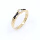 Anillo en oro 18k, brillante y zafiros carré Anillo en oro 18k, brillante y zafiros carré