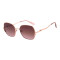 Lentes De Sol Chilli Beans Redondo Gradiente Marrón/Rose