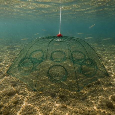 Trampa para mojarras de 6 bocas VERDE