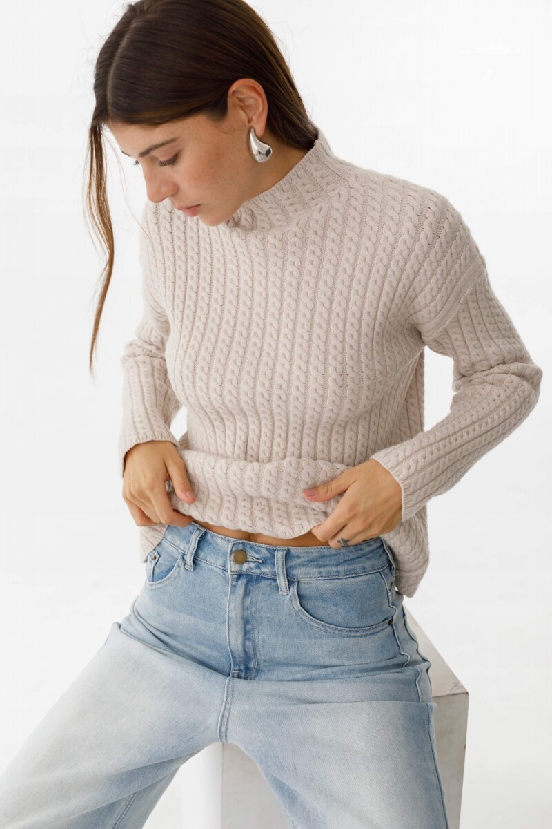 Sweater Espiral Crudo