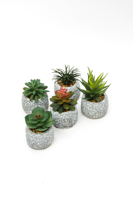 Planta Suculenta Artificial, Mini Color Unico