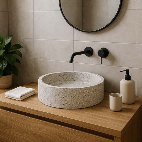 BACHA TERRAZO NATURAL-BEIGE AQUA