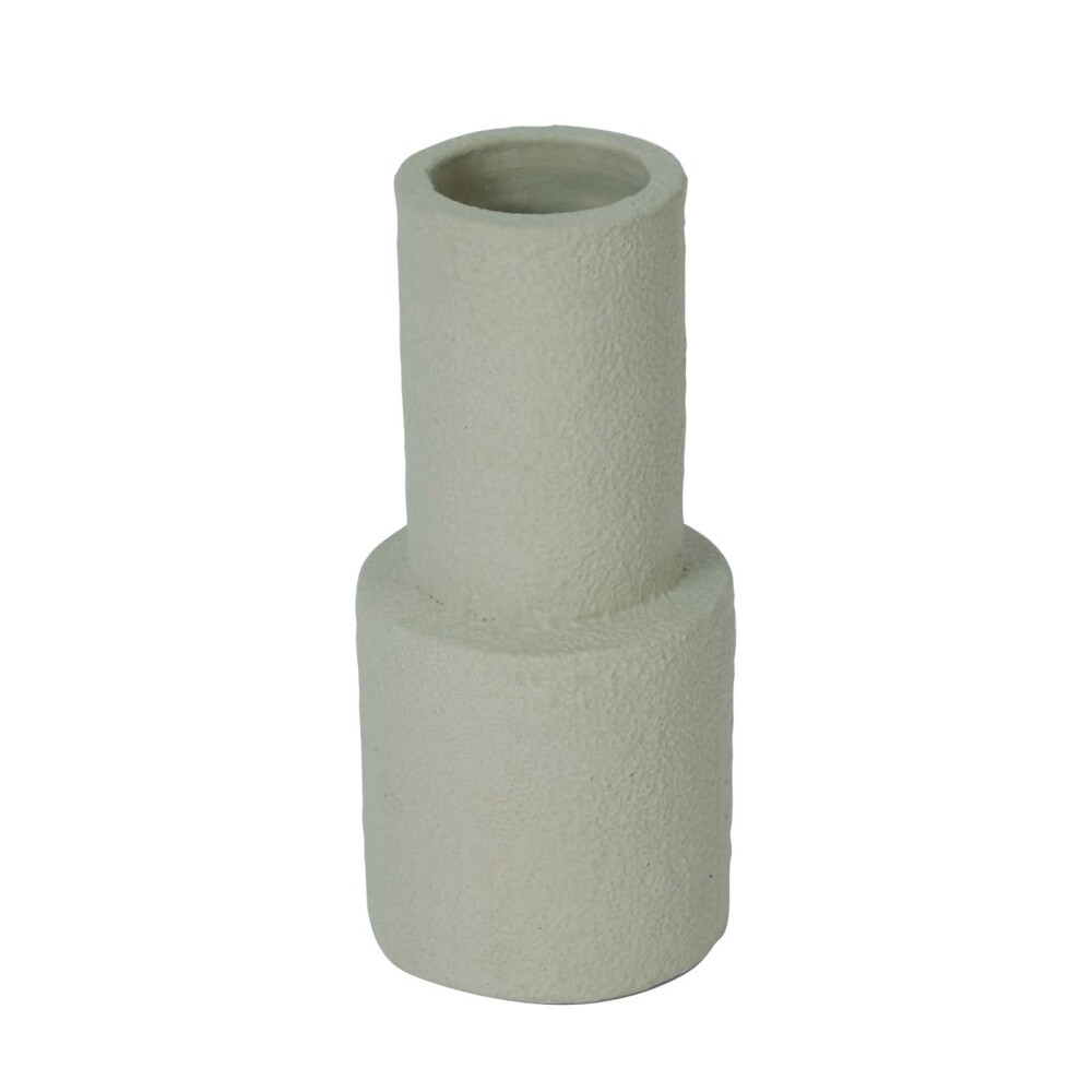 JARRÓN CERAMICA GRIS ARES