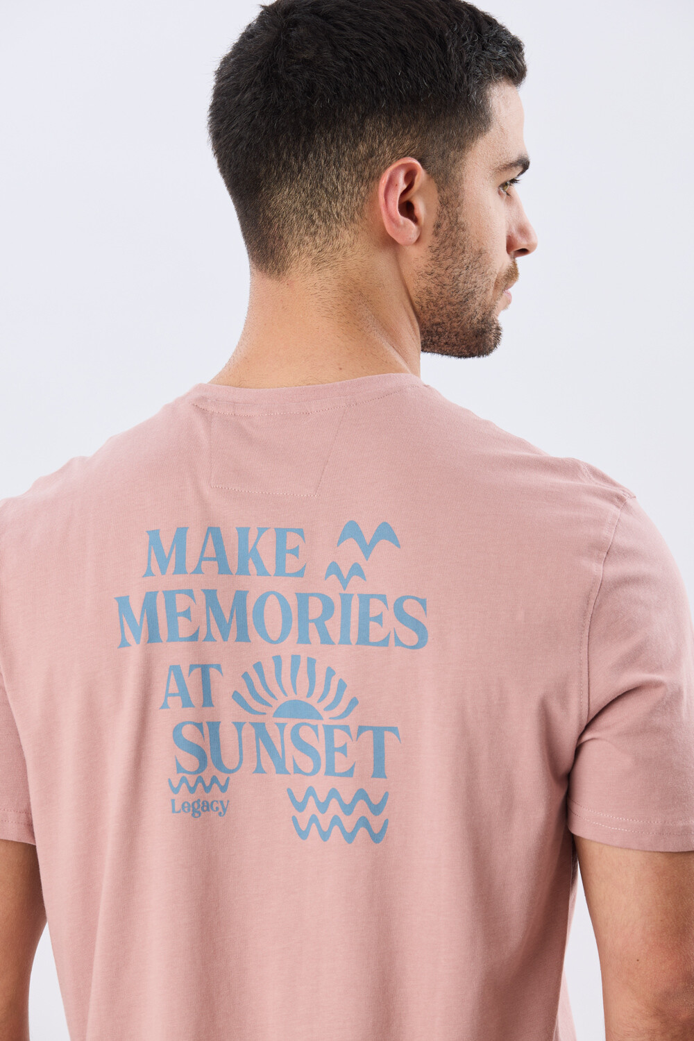 REMERA ESTAMPADA DE ALGODÓN Rosa