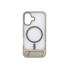 Protector para iPhone 16 con MagSafe y soporte gris Protector Para Iphone 16 Con Magsafe Y Soporte Gris