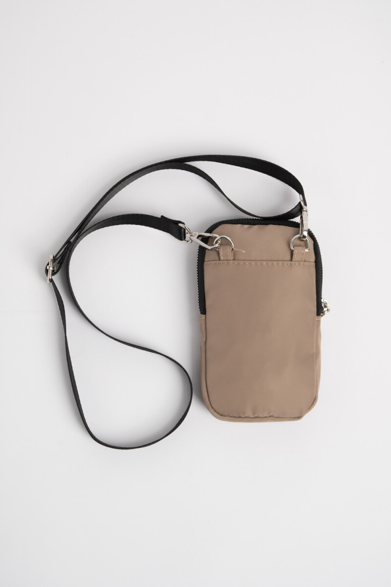 Bandolera porta celular Beige