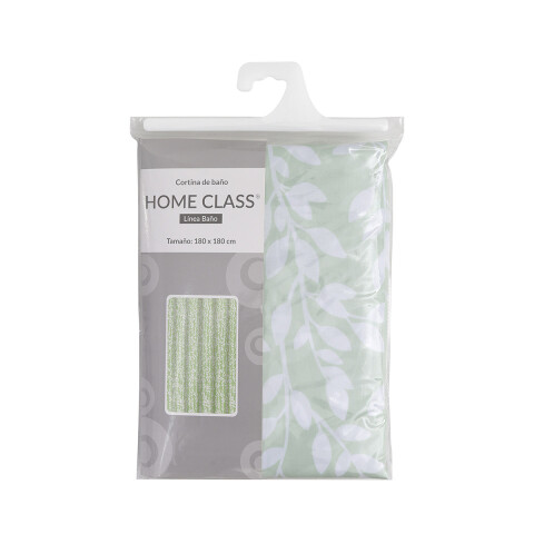 Cortina de Home Class con Argollas 180 x 180 cm 203370 HOJAS VERDE