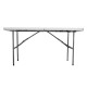 Mesa Plegable Rectangular Blanca 150 cm - Práctica y Duradera para Hogar y Eventos Mesa Plegable Rectangular Blanca 150 cm - Práctica y Duradera para Hogar y Eventos