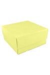 Caja eco 04 - 12x12x6 cm. AMARILLO PASTEL