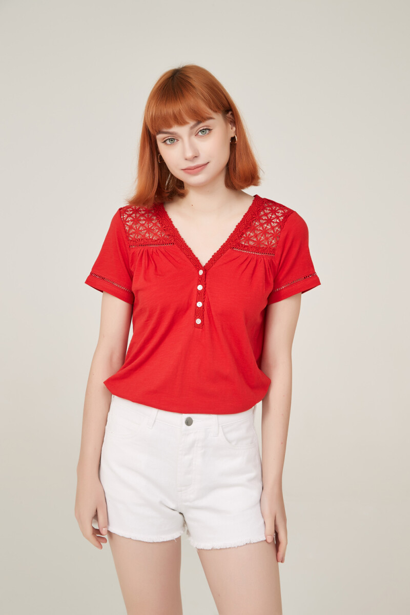 Remera Bridus - Rojo 