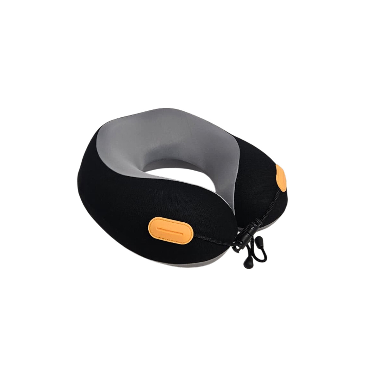 Almohada de viaje con memoria y ajustable - Negro 